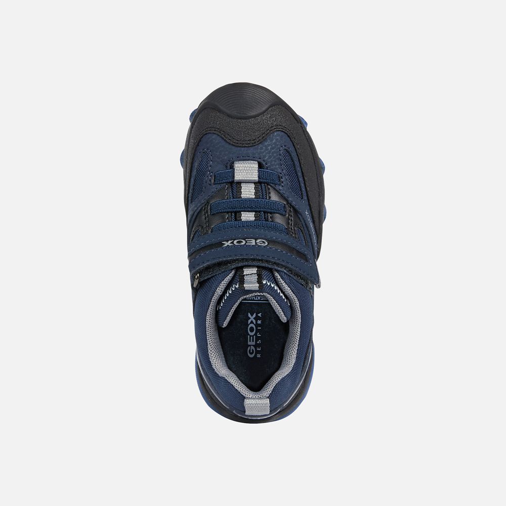 Tenis Geox Menino Azul Marinho - Buller Abx - QJSBC8542